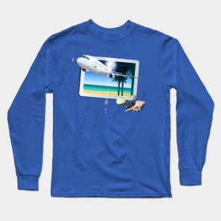 Commercial passenger airplane Long Sleeve T-Shirt